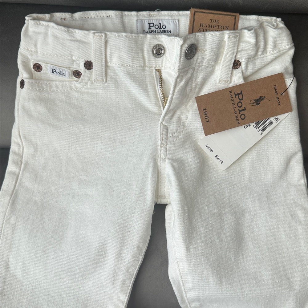 Ralph Lauren 🐎Cream Denim Pants